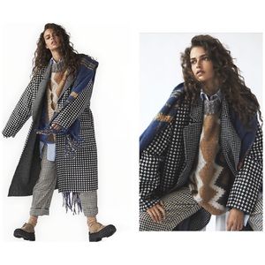 Free People Houndstooth Chelsea Coat